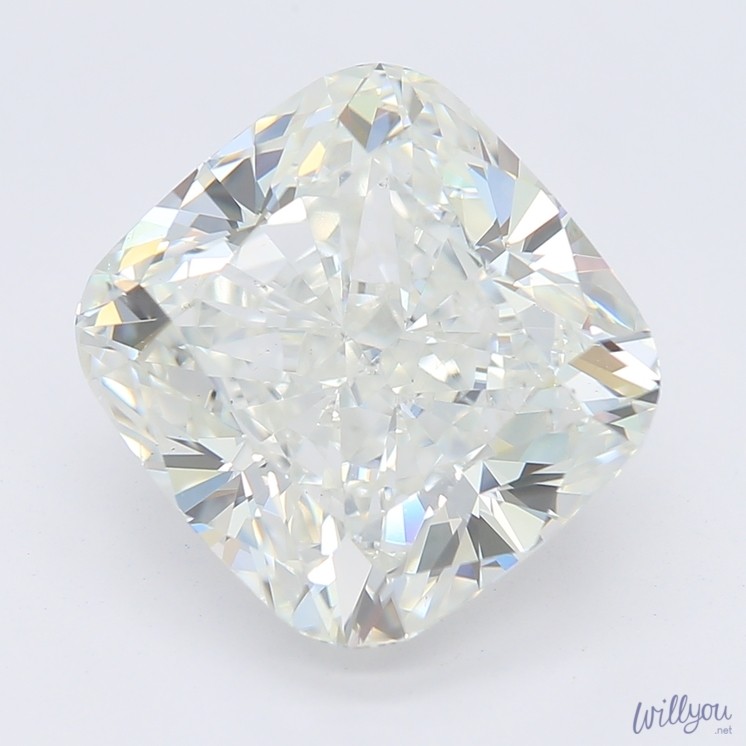 4.03 Carat I-SI1 Cushion Diamond