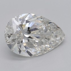3.88 Carat Pear Shaped Diamond G-SI2