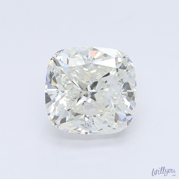 3.02 Carat G-VVS2 Cushion Diamond