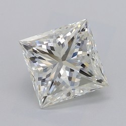 3.71 Carat Princess Cut Diamond J-VS2