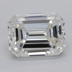 2.5 Carat Emerald Cut Diamond H-VS2