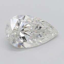 3.51 Carat Pear Shaped Diamond H-SI2