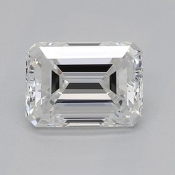 0.76 Carat Emerald Cut Diamond F-VS2