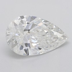 2.01 Carat Pear Shaped Diamond F-SI2