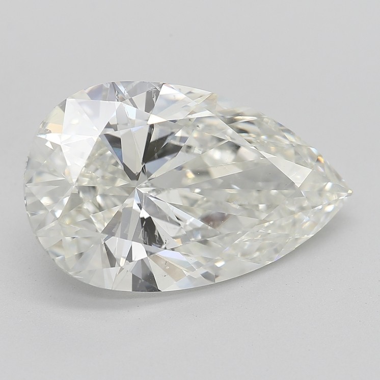 4.03 Carat J-SI2 Pear Diamond