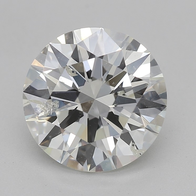 2.01 Carat J-I1 Round Diamond