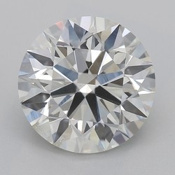 2.52 Carat Round Cut Diamond J-SI2